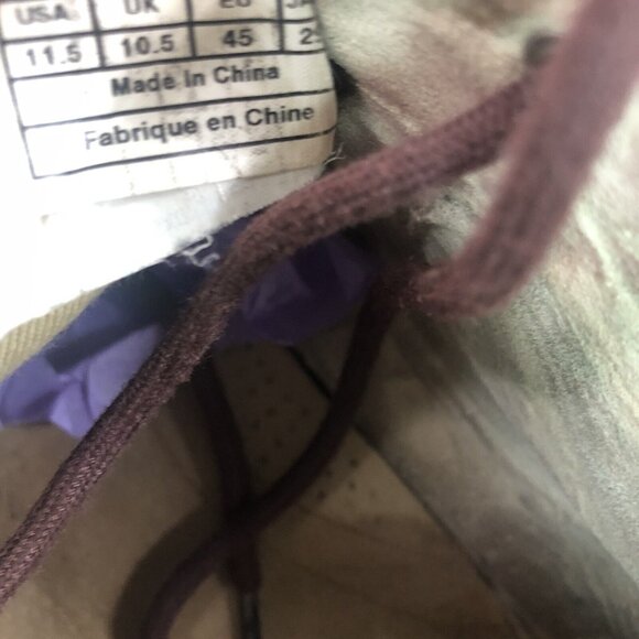 UGG Men's SZ 11.5 Leighton Leather Suede Chukka‎ Boots Mauve Dark Purple 1005487 - Picture 8 of 9